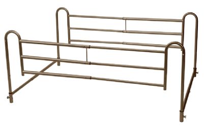 Drive Medical Tool Free Adjustable Length Home Style Bed Rail System